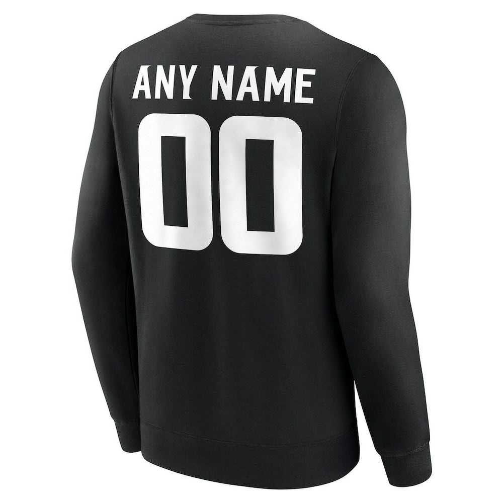 Minnesota Vikings Team Authentic Personalized Name & Number Sweatshirt Black - NFL