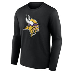 Minnesota Vikings Team Authentic Personalized Name & Number Long Sleeve T-Shirt Black - NFL