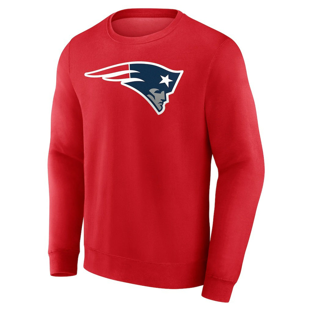 New England Patriots Team Authentic Personalized Name & Number Sweatshirt Red - NFL