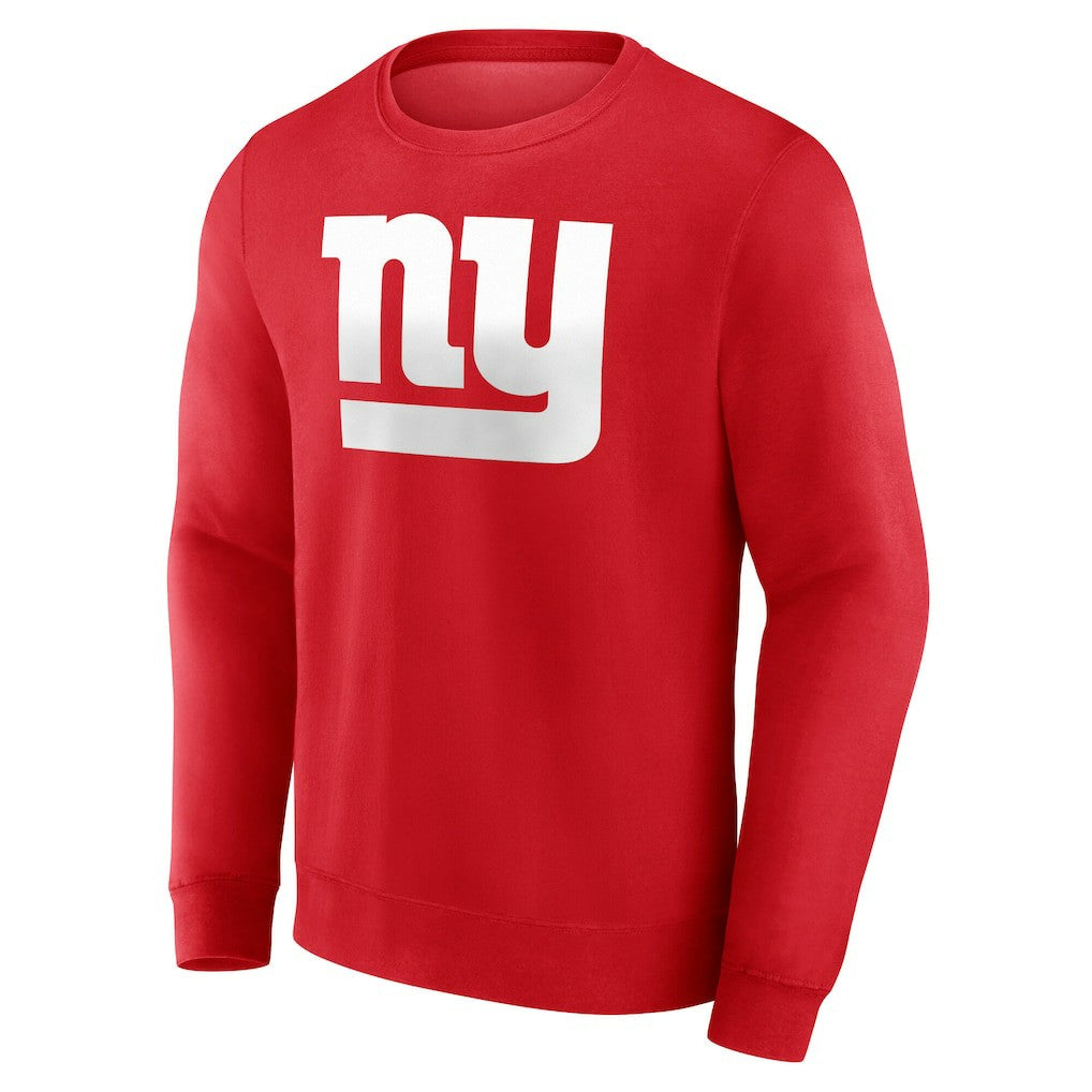 New York Giants Team Authentic Personalized Name & Number Sweatshirt Red - NFL