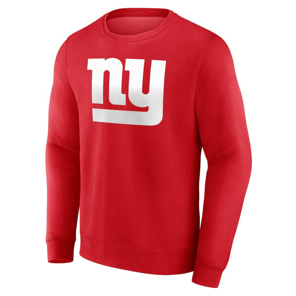 New York Giants Team Authentic Personalized Name & Number Sweatshirt Red - NFL