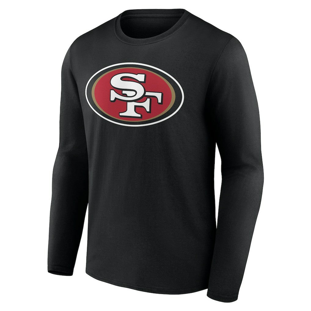 San Francisco 49ers Team Authentic Personalized Name & Number Long Sleeve T-Shirt Black - NFL