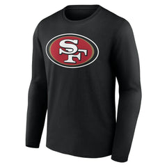 San Francisco 49ers Team Authentic Personalized Name & Number Long Sleeve T-Shirt Black - NFL