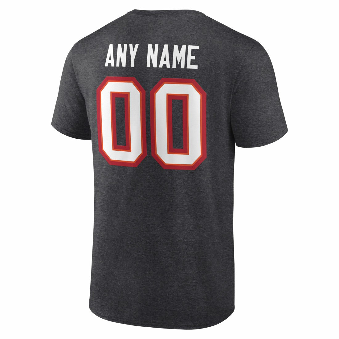 Tampa Bay Buccaneers Team Authentic Personalized Name & Number T-Shirt Charcoal - NFL