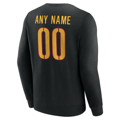 Washington Commanders Team Authentic Personalized Name & Number Sweatshirt Black - NFL