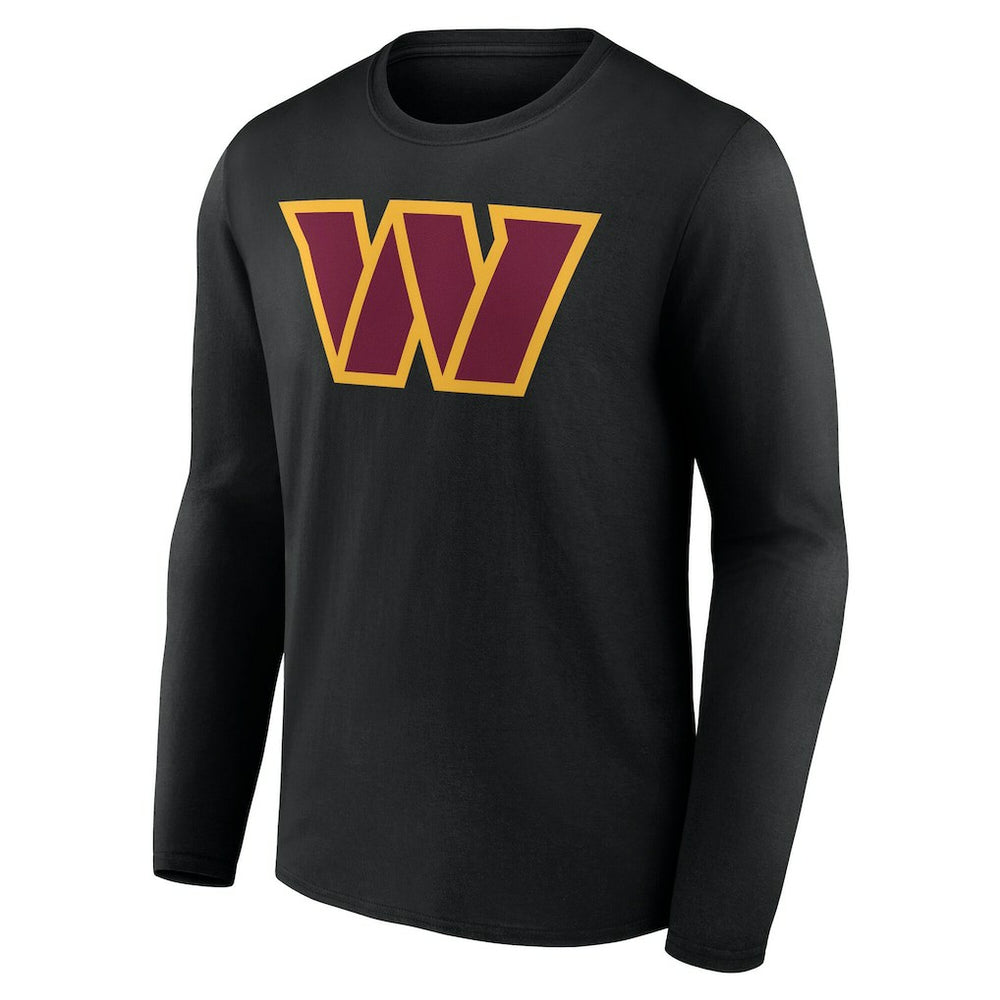 Washington Commanders Team Authentic Personalized Name & Number Long Sleeve T-Shirt Black - NFL