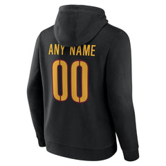 Washington Commanders Team Authentic Personalized Name & Number Hoodie Black - NFL