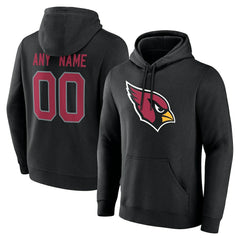 Arizona Cardinals Team Authentic Personalized Name & Number Hoodie Black - NFL