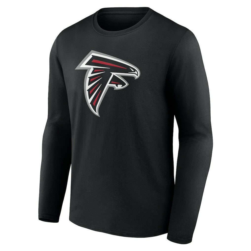 Atlanta Falcons Team Authentic Personalized Name & Number Long Sleeve T-Shirt Black - NFL