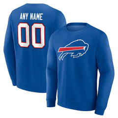 Buffalo Bills Team Authentic Personalized Name & Number Sweatshirt Royal - NFL