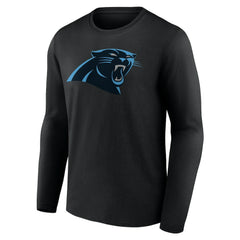 Carolina Panthers Team Authentic Personalized Name & Number Long Sleeve T-Shirt Black - NFL