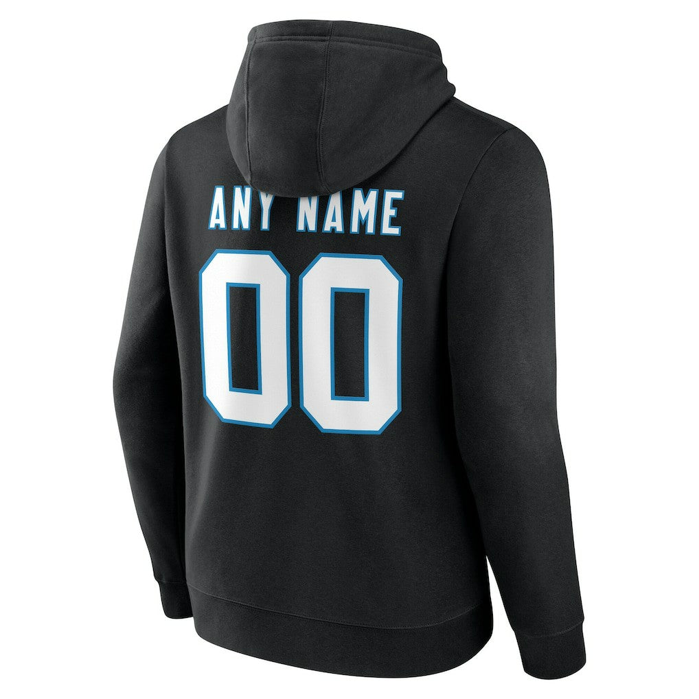 Carolina Panthers Team Authentic Personalized Name & Number Hoodie Black - NFL