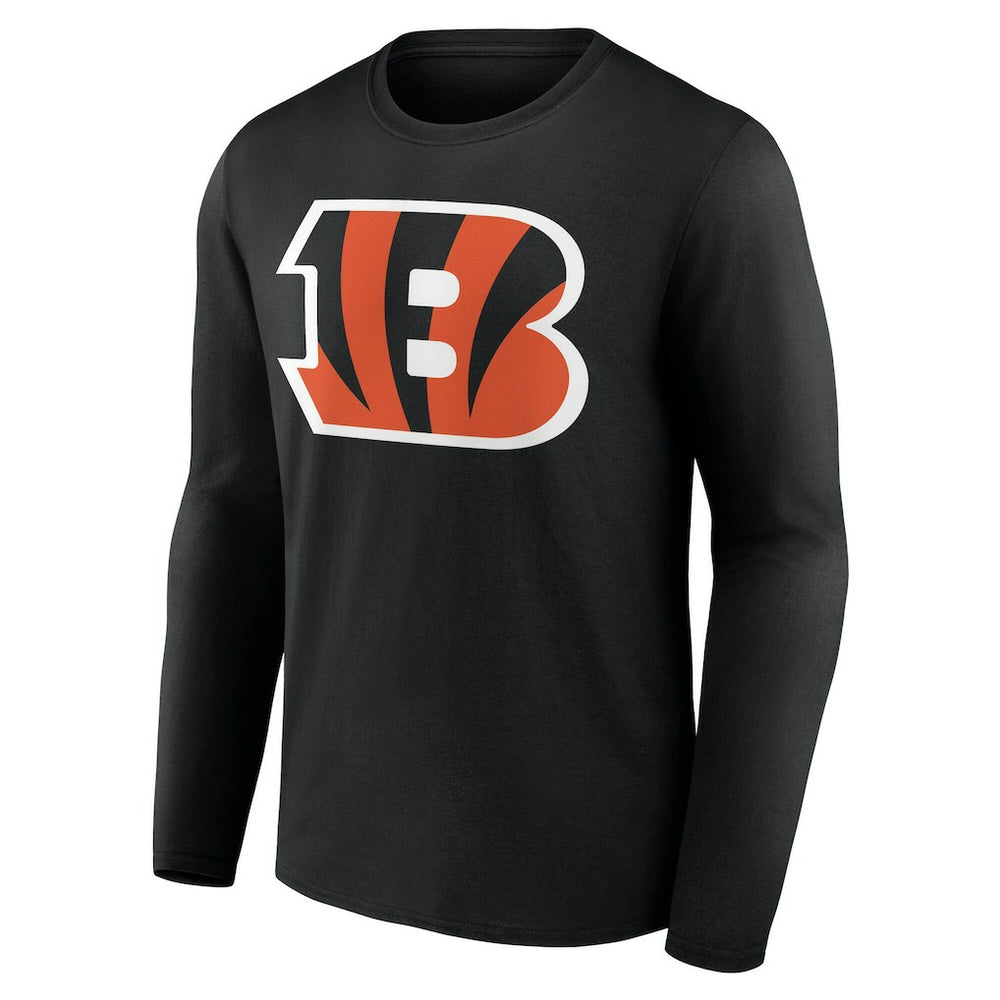 Cincinnati Bengals Team Authentic Personalized Name & Number Long Sleeve T-Shirt Black - NFL