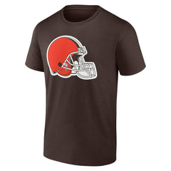 Cleveland Browns Team Authentic Personalized Name & Number T-Shirt Brown - NFL
