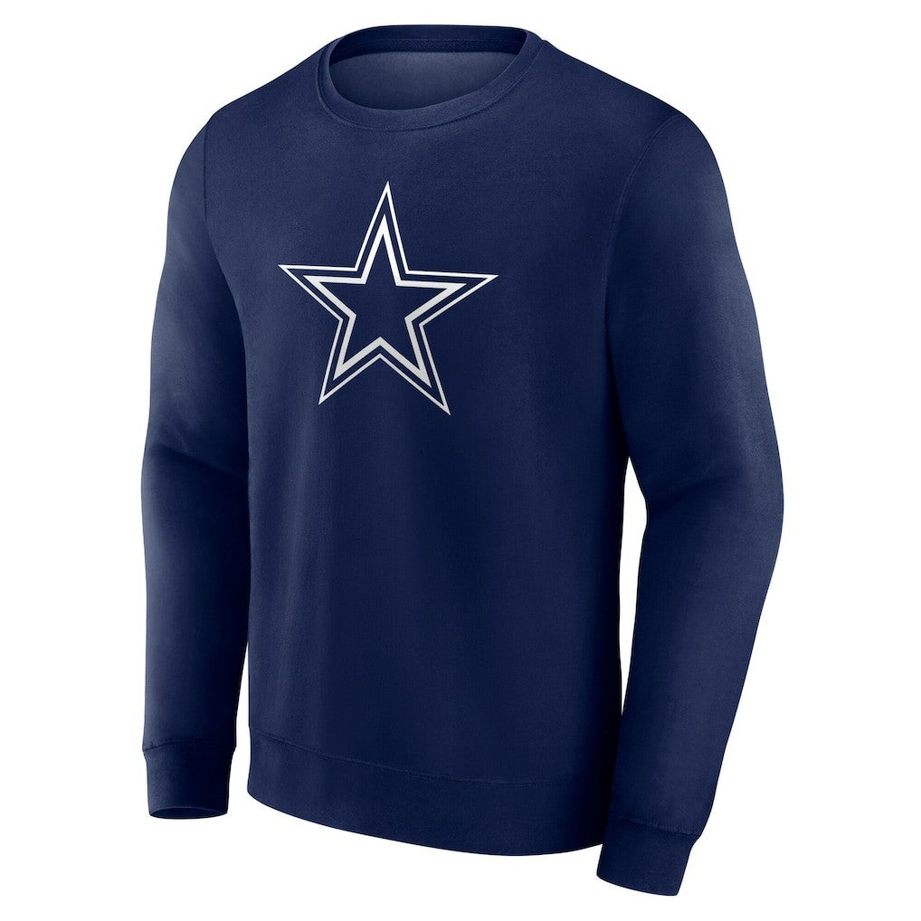 Dallas Cowboys Team Authentic Personalized Name & Number Sweatshirt Navy - NFL