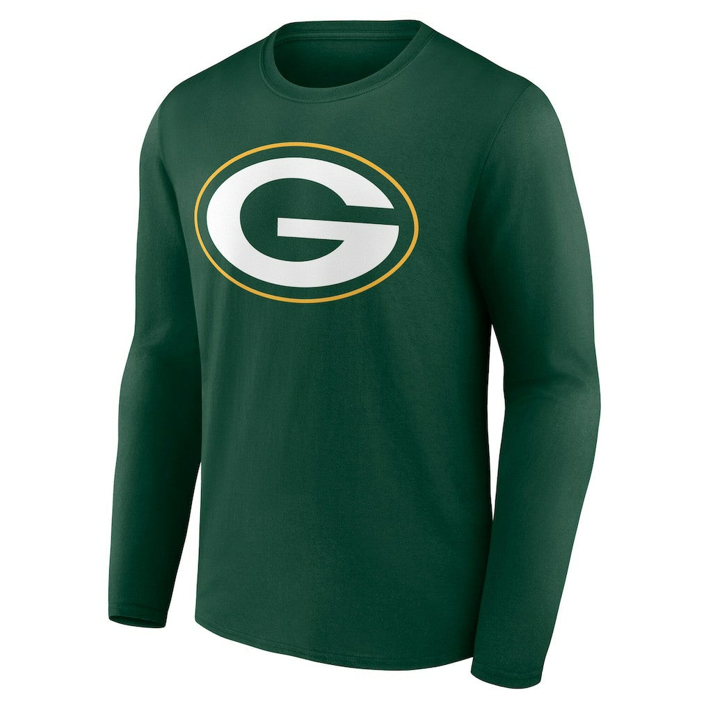 Green Bay Packers Team Authentic Personalized Name & Number Long Sleeve T-Shirt Green - NFL