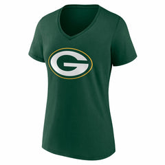 Green Bay Packers Women's Team Authentic Personalized Name & Number V-Neck T-Shirt Green - NFL