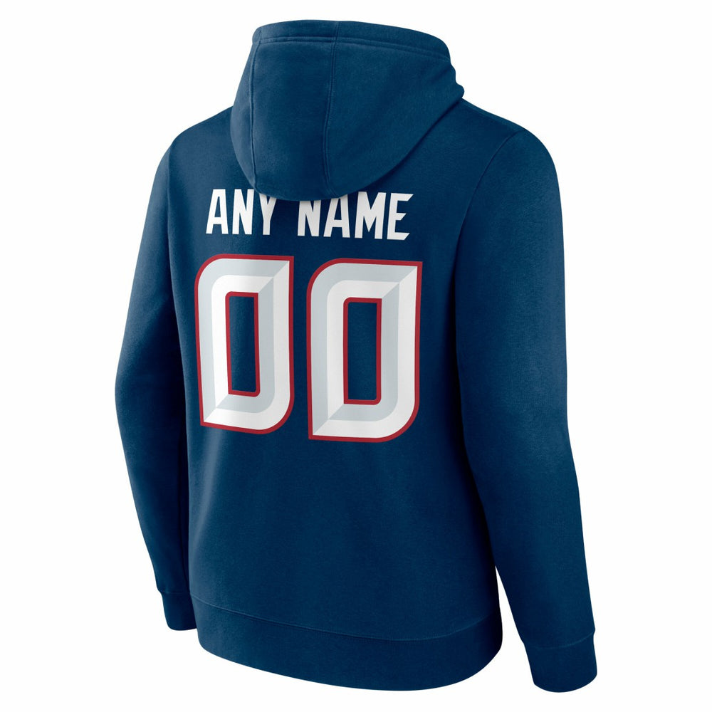 Houston Texans Team Authentic Personalized Name & Number Hoodie Navy - NFL