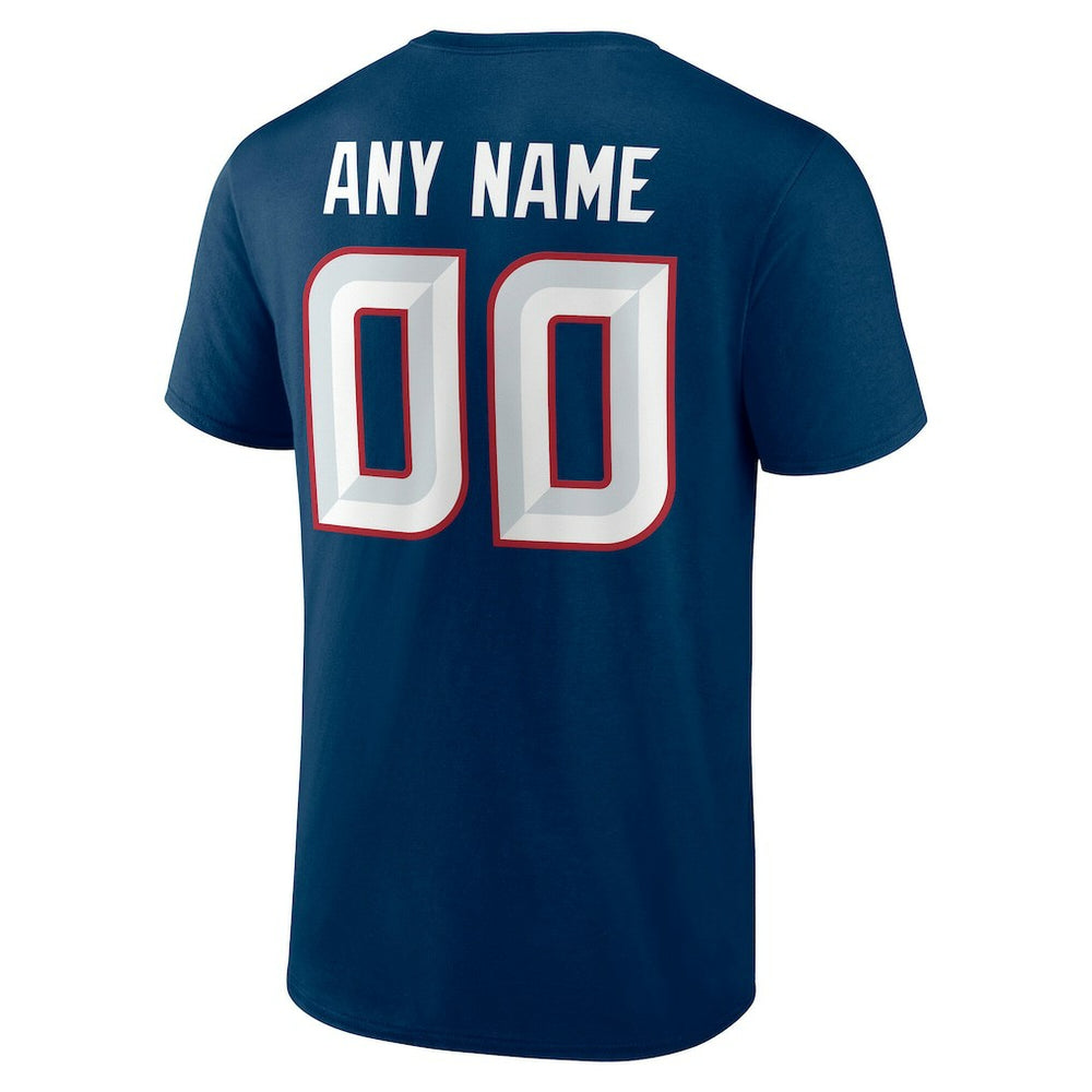 Houston Texans Team Authentic Personalized Name & Number T-Shirt Navy - NFL