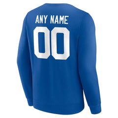 Indianapolis Colts Team Authentic Personalized Name & Number Sweatshirt Royal - NFL
