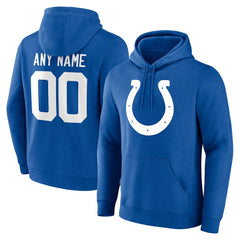 Indianapolis Colts Team Authentic Personalized Name & Number Hoodie Royal - NFL
