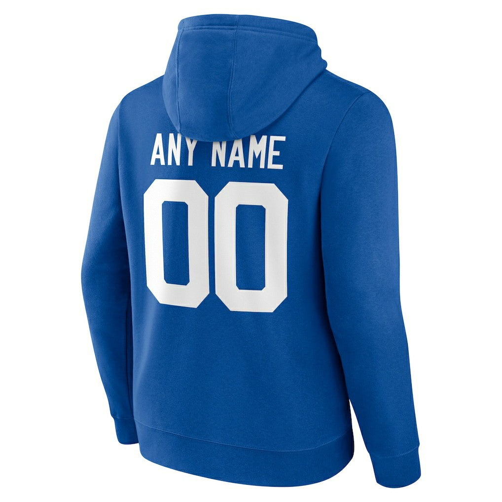 Indianapolis Colts Team Authentic Personalized Name & Number Hoodie Royal - NFL
