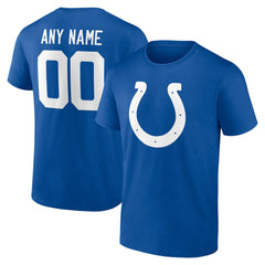 Indianapolis Colts Team Authentic Personalized Name & Number T-Shirt Royal - NFL