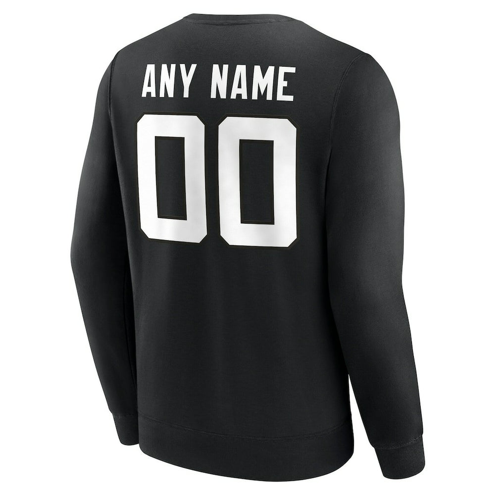 Jacksonville Jaguars Team Authentic Personalized Name & Number Sweatshirt Black - NFL