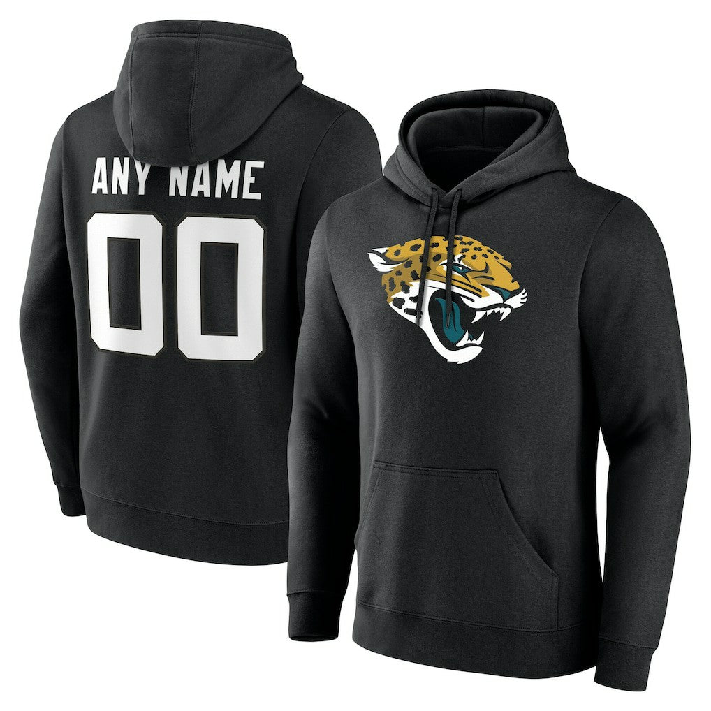 Jacksonville Jaguars Team Authentic Personalized Name & Number Hoodie Black - NFL