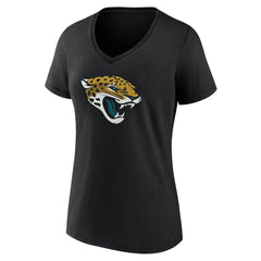 Jacksonville Jaguars Women's Team Authentic Personalized Name & Number V-Neck T-Shirt Black - NFL