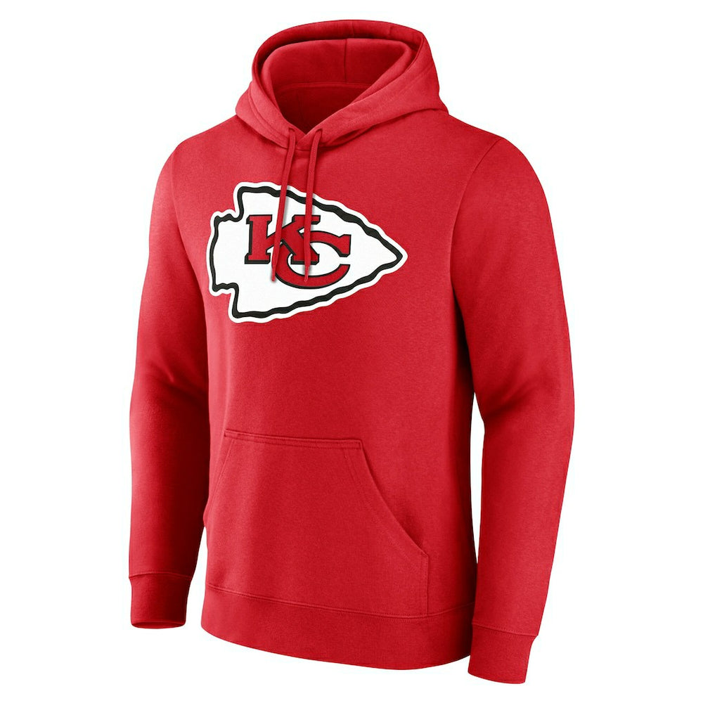 Kansas City Chiefs Team Authentic Personalized Name & Number Hoodie Red - NFL