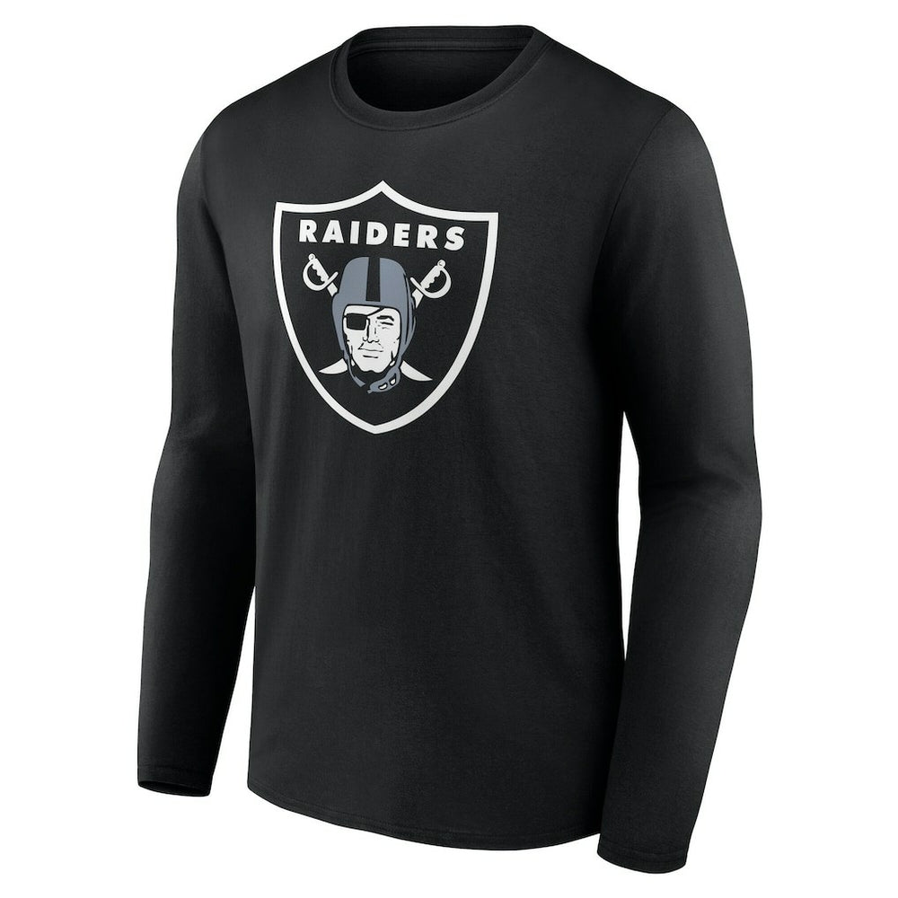 Las Vegas Raiders Team Authentic Personalized Name & Number Long Sleeve T-Shirt Black - NFL