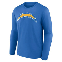 Los Angeles Chargers Team Authentic Personalized Name & Number Long Sleeve T-Shirt Powder Blue - NFL