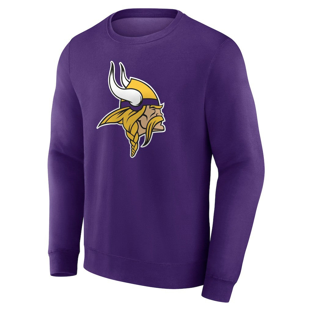 Minnesota Vikings Team Authentic Personalized Name & Number Sweatshirt Purple - NFL