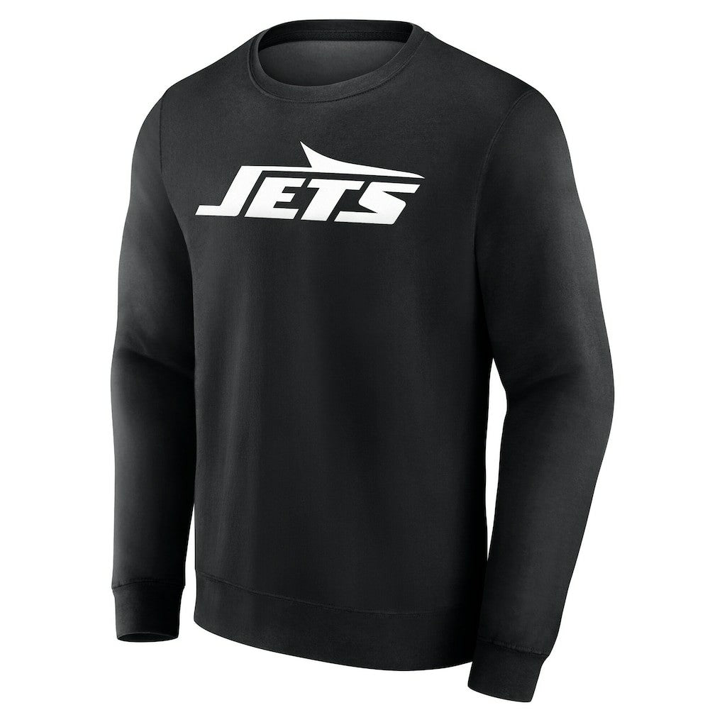 New York Jets Team Authentic Personalized Name & Number Sweatshirt Black - NFL