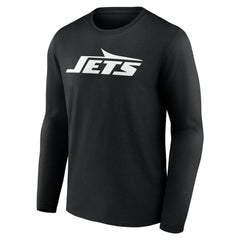 New York Jets Team Authentic Personalized Name & Number Long Sleeve T-Shirt Black - NFL