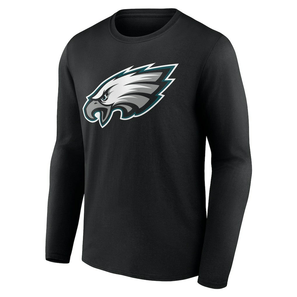 Philadelphia Eagles Team Authentic Personalized Name & Number Long Sleeve T-Shirt Black - NFL