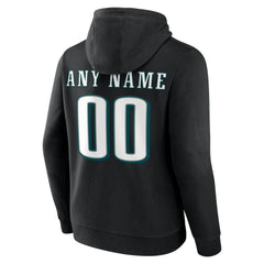 Philadelphia Eagles Team Authentic Personalized Name & Number Hoodie Black - NFL