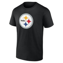 Pittsburgh Steelers Team Authentic Personalized Name & Number T-Shirt Black - NFL