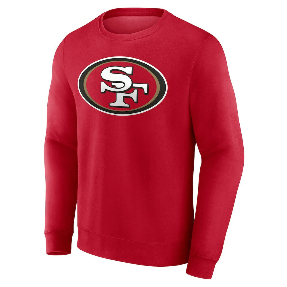 San Francisco 49ers Team Authentic Personalized Name & Number Sweatshirt Scarlet - NFL