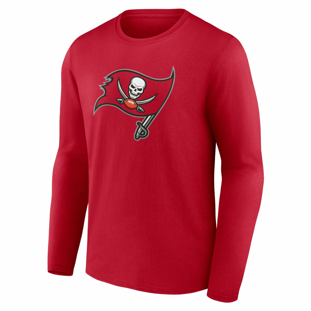 Tampa Bay Buccaneers Team Authentic Personalized Name & Number Long Sleeve T-Shirt Red - NFL