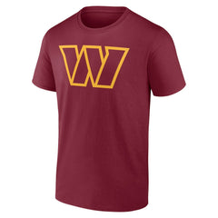 Washington Commanders Team Authentic Personalized Name & Number T-Shirt Burgundy - NFL