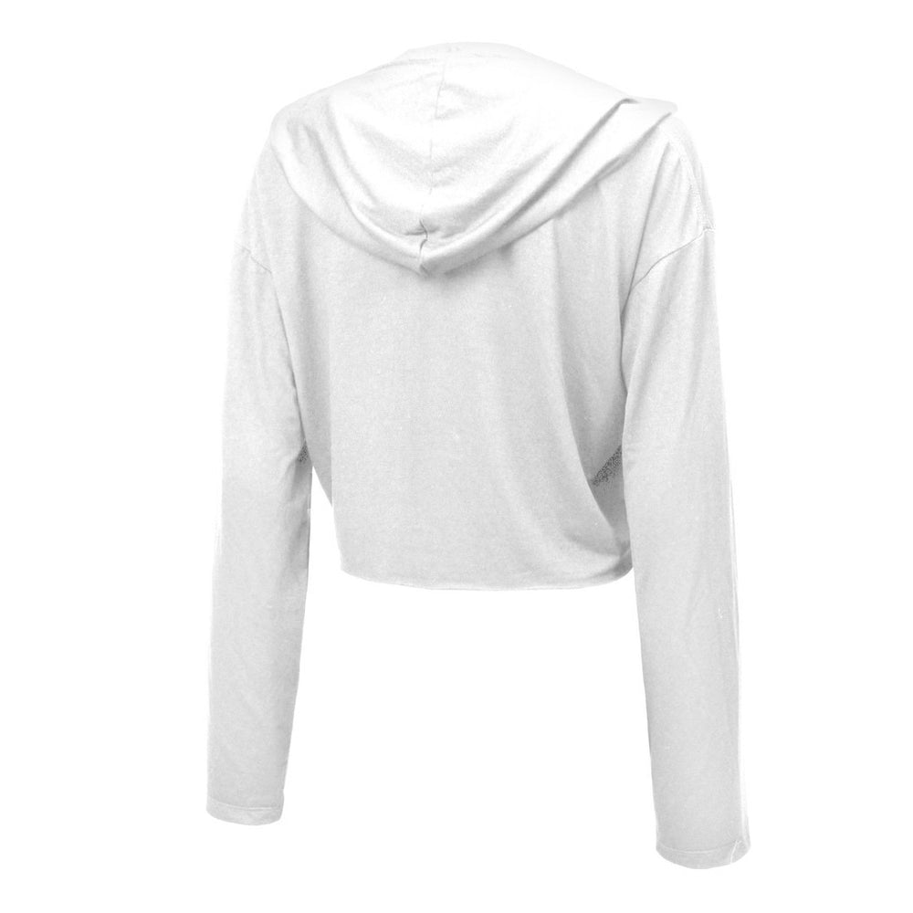 Drake Maye New England Patriots Majestic Threads Women's Glitter Wordmark Hoodie White - NFL