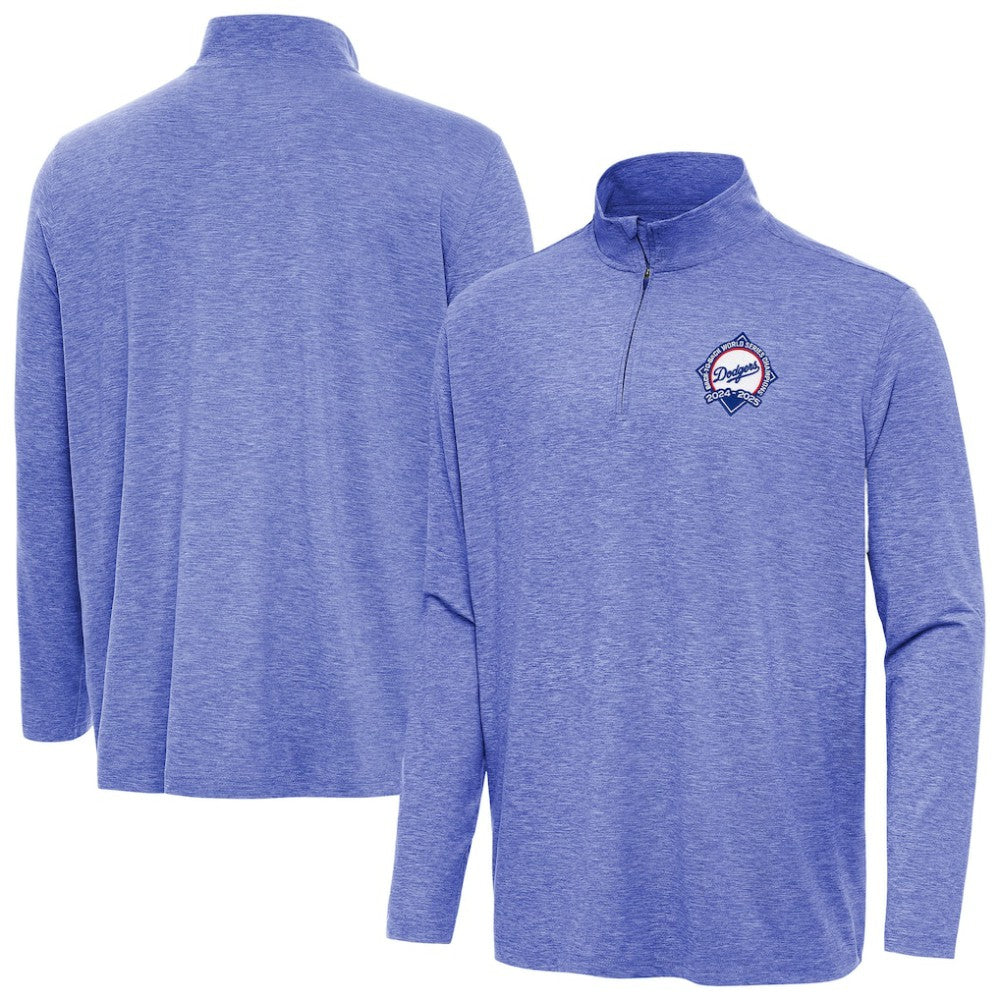 Los Angeles Dodgers Antigua Back-to-Back World Series Champions Hunk Quarter-Zip Pullover Sale