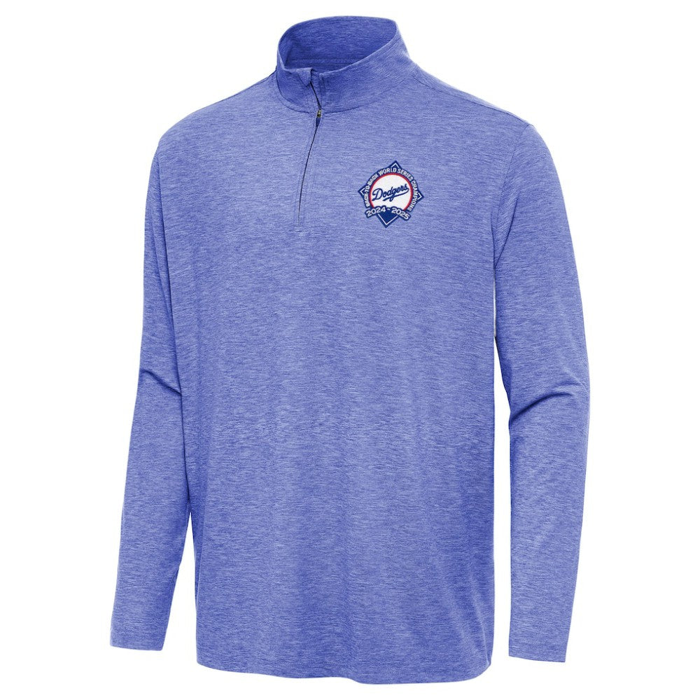 Los Angeles Dodgers Antigua Back-to-Back World Series Champions Hunk Quarter-Zip Pullover Sale