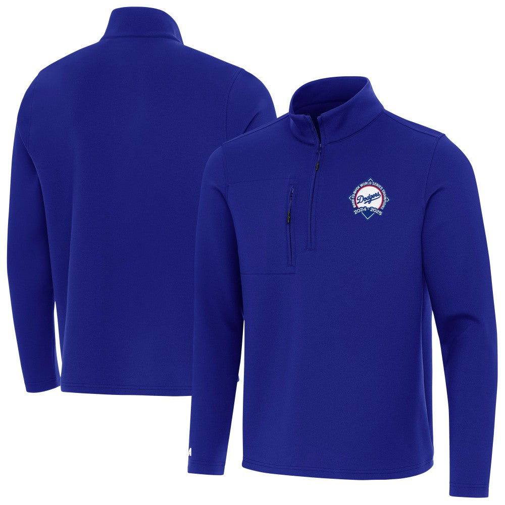 Los Angeles Dodgers Antigua Back-to-Back World Series Champions Insider Quarter-Zip Pullover Lifestyle