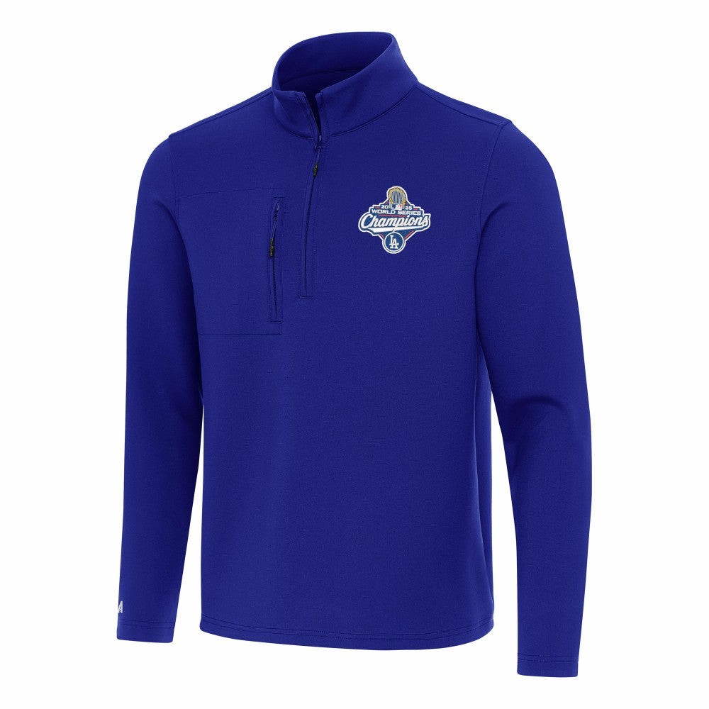 Los Angeles Dodgers Antigua 2025 World Series Champions Insider Quarter-Zip Pullover for sale