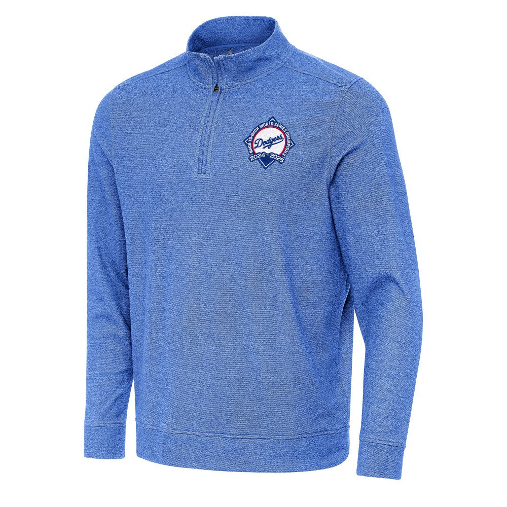 Los Angeles Dodgers Antigua Back-to-Back World Series Champions Subtle Quarter-Zip Pullover for sale