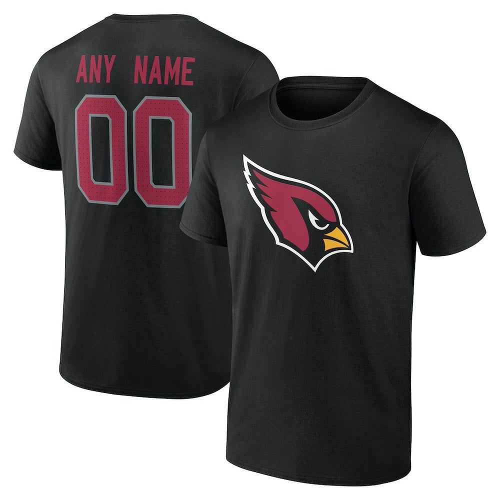 Arizona Cardinals Big & Tall Team Authentic Custom T-Shirt Black - NFL
