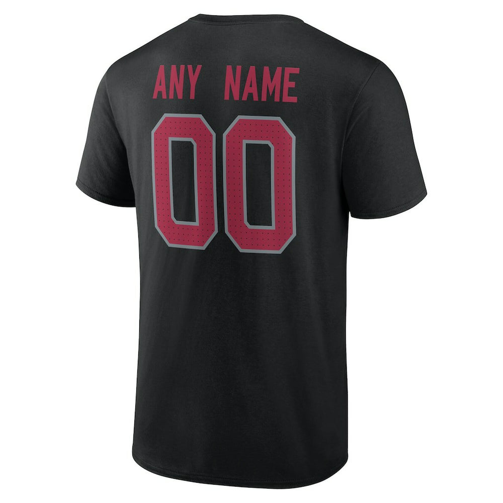 Arizona Cardinals Big & Tall Team Authentic Custom T-Shirt Black - NFL